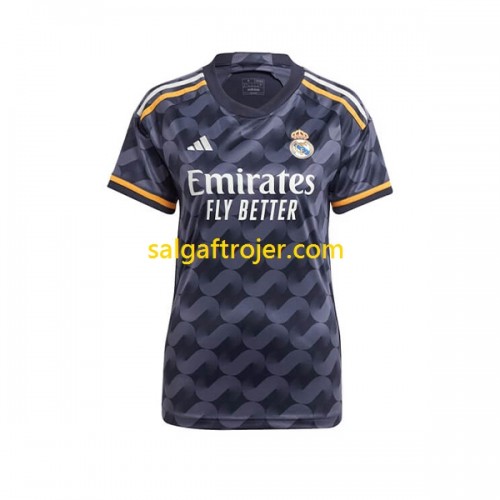 Real Madrid Fodboldtrøjer Dame Udebanesæt 2023/24 Kort ærmer Real Madrid Fodboldtrøjer Dame Udebanesæt 2023/24 Kort ærmer